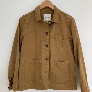 Madewell Garment Dyed Ashwood Chore Jacket Tan